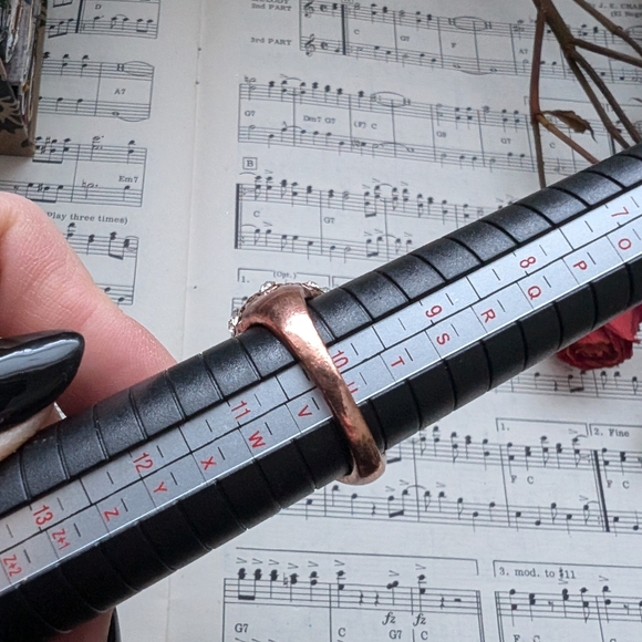 Vintage Copper and Silver Statement Ring Size 10 - Picture 7 of 11